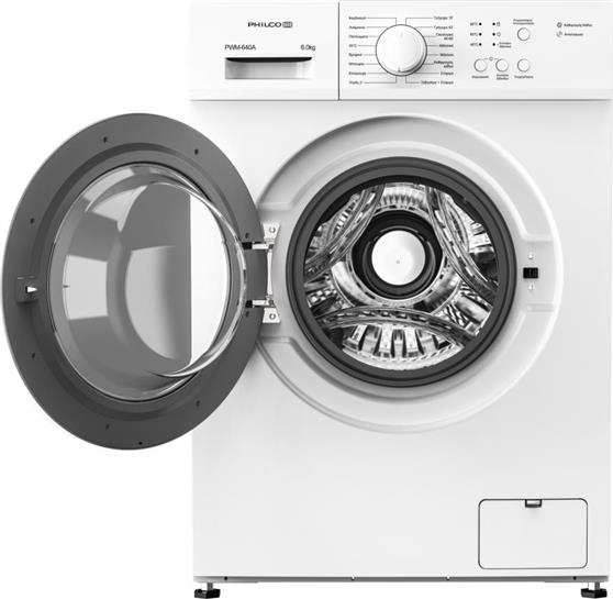 Philco PWM-640A Πλυντήριο Ρούχων 6kg με Ατμό 1000 Στροφών