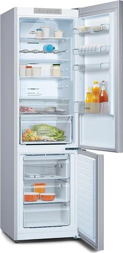 Pitsos PKNB39VLE2 Ψυγειοκαταψύκτης 368lt Total NoFrost Υ203xΠ60xΒ66cm Ασημί
