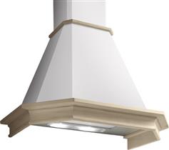 Pyramis Classic Ρουστίκ Απορροφητήρας Καμινάδα 60cm Λευκός