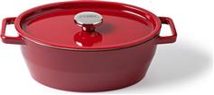 Pyrex Slow Cook Γάστρα Οβάλ Μαντεμένια Κόκκινη 33cm