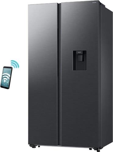 Samsung RS57DG410EB4EF Ψυγείο Ντουλάπα 578lt Total NoFrost Υ178xΠ91.2xΒ65.4cm Μαύρο