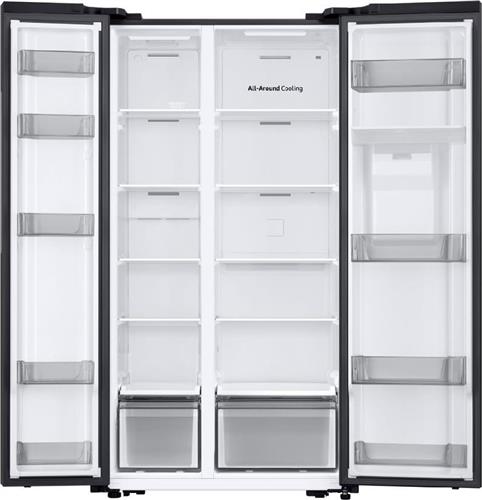 Samsung RS57DG410EB4EF Ψυγείο Ντουλάπα 578lt Total NoFrost Υ178xΠ91.2xΒ65.4cm Μαύρο