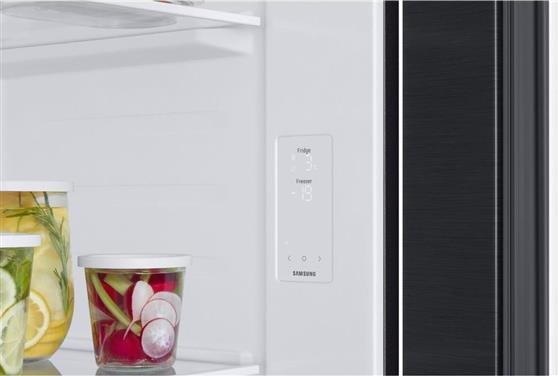 Samsung RS57DG410EB4EF Ψυγείο Ντουλάπα 578lt Total NoFrost Υ178xΠ91.2xΒ65.4cm Μαύρο
