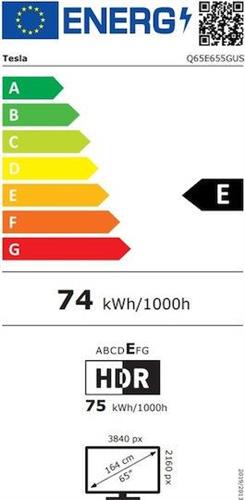 Tesla Q65E655GUS Smart Τηλεόραση 65