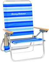 Tommy Bahama 141TB-3465 Ξαπλώστρα-Πολυθρόνα Παραλίας Αλουμινίου με Ανάκλιση 4 Θέσεων Μπλε Ριγέ