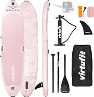 Virtufit Yoga Φουσκωτή Σανίδα SUP με Μήκος 3.35m Ροζ VFW06101