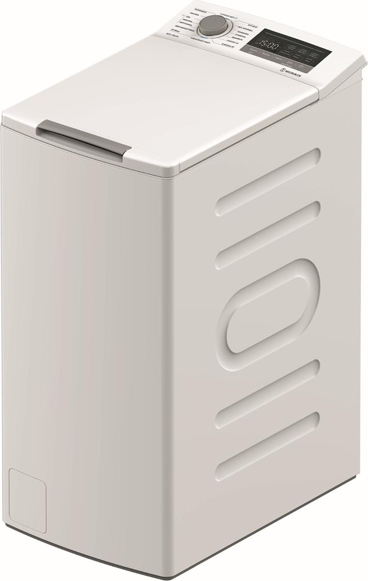 Morris WTL-70124 Πλυντήριο Ρούχων Άνω Φόρτωσης 7kg με Ατμό 1200 Στροφών ...