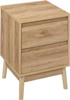 5Five Simply Smart Abana Κομοδίνο Ξύλινο Καφέ 40x40x56cm 193544