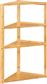 5Five Simply Smart Γωνιακή Επιτοίχια Ραφιέρα Μπάνιου Bamboo με 3 Ράφια 36.6x33.5x80cm 174874