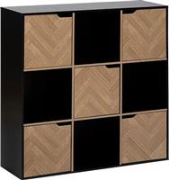 5Five Simply Smart Ραφιέρα Δαπέδου Μαύρη 100.5x32x100.5cm 193653