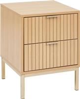 5Five Simply Smart Tasso Κομοδίνο από Μασίφ Ξύλο Μπεζ 40x40x52.5cm 193590