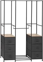 5Five Simply Smart Tissa Κρεμάστρα Δαπέδου από Μέταλλο Μαύρη 116x40x176cm 193595