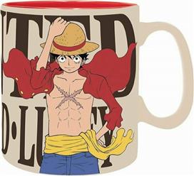 Abysse One Piece-Wanted Luffy Κούπα Κεραμική Πολύχρωμη 460ml ABYMUGA010