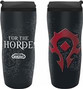 Abysse World of Warcraft-Horde Travel Κούπα Πλαστική με Καπάκι Μαύρη 355ml ABYTUM014