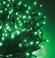 Aca 100 Χριστουγεννιάτικα Λαμπάκια LED Πράσινα 5m σε Σειρά με Πράσινο Καλώδιο X08100511