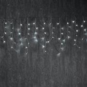 Aca 144 Χριστουγεννιάτικα Λαμπάκια LED Ψυχρό Λευκό 3m τύπου Βροχή με Διαφανές Καλώδιο X08144222