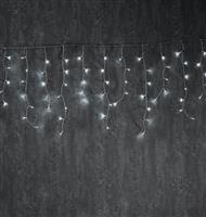 Aca 144 Χριστουγεννιάτικα Λαμπάκια LED Ψυχρό Λευκό 3m x 60cm τύπου Βροχή με Διαφανές Καλώδιο R144WE44TC