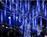 Aca 180 Χριστουγεννιάτικα Λαμπάκια LED Ψυχρό Λευκό 4m Μπαταρίας τύπου Βροχή με Διαφανές Καλώδιο X06180235