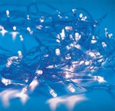 Aca 300 Χριστουγεννιάτικα Λαμπάκια LED Μπλε 15m σε Σειρά με Διαφανές Καλώδιο και Προγράμματα X08300622