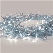 Aca 300 Χριστουγεννιάτικα Λαμπάκια LED Ψυχρό Λευκό 15m σε Σειρά με Διαφανές Καλώδιο και Προγράμματα X08300222