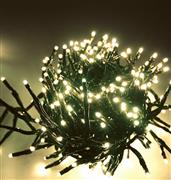 Aca 300 Χριστουγεννιάτικα Λαμπάκια LED Θερμό Λευκό 5m σε Σειρά με Πράσινο Καλώδιο και Προγράμματα X083001122