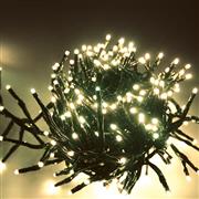 Aca 300 Χριστουγεννιάτικα Λαμπάκια LED Θερμό Λευκό 5m σε Σειρά με Πράσινο Καλώδιο X083001142