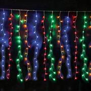 Aca 360 Χριστουγεννιάτικα Λαμπάκια LED Πολύχρωμα 2m x 200cm τύπου Κουρτίνα X08360328