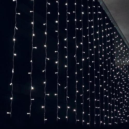 Aca 360 Χριστουγεννιάτικα Λαμπάκια LED Ψυχρό Λευκό 2m x 200cm τύπου Κουρτίνα X08360221