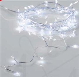 Aca 50 Χριστουγεννιάτικα Λαμπάκια LED Ψυχρό Λευκό 2.5m Μπαταρίας σε Σειρά με Ασημί Καλώδιο X01502117