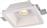 Aca Aari Τετράγωνο Γύψινο Χωνευτό Σποτ με Ντουί GU10 σε Λευκό χρώμα 15.5x15.5cm G16760C