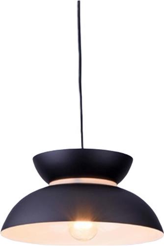 Aca Aeolus Μοντέρνο Κρεμαστό Φωτιστικό Μονόφωτο Καμπάνα με Ντουί E27 σε Μαύρο Χρώμα KS871P29BK