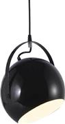 Aca Akanaes Μοντέρνο Κρεμαστό Φωτιστικό Μονόφωτο Μπάλα με Ντουί E27 σε Μαύρο Χρώμα OD8067BK
