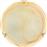 Aca Albarte Κλασική Γυάλινη Πλαφονιέρα Οροφής με Ντουί E27 σε Κίτρινο χρώμα 30cm XD01300Y