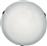 Aca Albarte Κλασική Γυάλινη Πλαφονιέρα Οροφής με Ντουί E27 σε Λευκό χρώμα 30cm XD01300W
