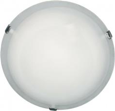 Aca Albarte Κλασική Γυάλινη Πλαφονιέρα Οροφής με Ντουί E27 σε Λευκό χρώμα 30cm XD01300W