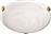 Aca Albarte Κλασική Γυάλινη Πλαφονιέρα Οροφής με Ντουί E27 σε Λευκό χρώμα 40cm XD01400W