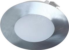 Aca Ared Στρογγυλό Πλαστικό Χωνευτό Σποτ με Ενσωματωμένο LED και Ψυχρό Λευκό Φως σε Ασημί χρώμα 6.5x6.5cm ARED260RNM