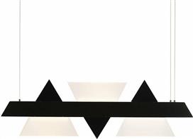 Aca Armstrong Μοντέρνο Κρεμαστό Φωτιστικό Ράγα με Ενσωματωμένο LED 18W σε Μαύρο Χρώμα DCR39215