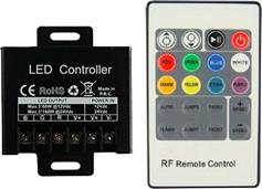 Aca Ασύρματο RGB Controller RF με Τηλεχειριστήριο 20A Ταινίες RGB4-RF20K