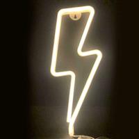 Aca Διακοσμητικό Φωτιστικό Φιγούρα Neon Μπαταρίας σε Λευκό Χρώμα F040013182