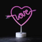 Aca Διακοσμητικό Φωτιστικό Love Neon Μπαταρίας σε Ροζ Χρώμα F042007333