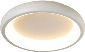 Aca Diana Μοντέρνα Μεταλλική Πλαφονιέρα Οροφής με Ενσωματωμένο LED σε Λευκό χρώμα 41cm BR71LEDC41WH