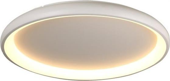 Aca Diana Μοντέρνα Μεταλλική Πλαφονιέρα Οροφής με Ενσωματωμένο LED σε Λευκό χρώμα 81cm BR71LEDC81WH