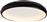 Aca Diana Μοντέρνα Μεταλλική Πλαφονιέρα Οροφής με Ενσωματωμένο LED σε Μαύρο χρώμα 41cm BR71LEDC41BK