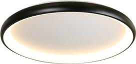 Aca Diana Μοντέρνα Μεταλλική Πλαφονιέρα Οροφής με Ενσωματωμένο LED σε Μαύρο χρώμα 81cm BR71LEDC81BK