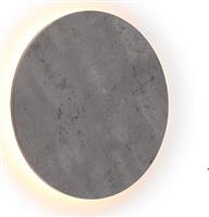 Aca Eclipse Μοντέρνο Φωτιστικό Τοίχου με Ενσωματωμένο LED και Θερμό Λευκό Φως Γκρι Πλάτους 40cm ZM1724LEDWC