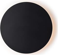 Aca Eclipse Μοντέρνο Φωτιστικό Τοίχου με Ενσωματωμένο LED και Θερμό Λευκό Φως Μαύρο Πλάτους 30cm ZM1715LEDWB
