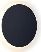 Aca Eclipse Μοντέρνο Φωτιστικό Τοίχου με Ενσωματωμένο LED και Θερμό Λευκό Φως Μαύρο Πλάτους 40cm ZM1724LEDWB