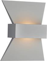 Aca Elegant Μοντέρνο Φωτιστικό Τοίχου με Ενσωματωμένο LED και Θερμό Λευκό Φως Λευκό Πλάτους 16cm ZD81166LEDGY