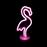 Aca Επιτραπέζιο Διακοσμητικό Φωτιστικό Φλαμίνγκο Neon Μπαταρίας σε Ροζ Χρώμα X04497314